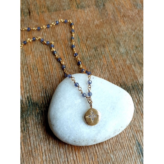 Hanka IN apyrankė-kaklo papuošalas su jolitu ir cirkonio medalionu